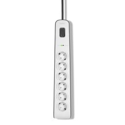 Belkin BSV603vf2M-V2 Túlfeszültségvédő Kapcsolóval 4DIN 2m White