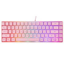 White Shark Ronin RGB Gaming keyboard Pink US