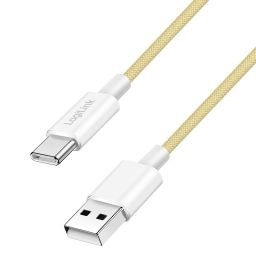 Logilink USB 2.0 Type-C C/M - A/M 60W cable 1m Yellow