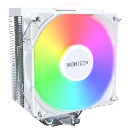 Montech NX400 White CPU-hűtő, ARGB - 120mm, fehér