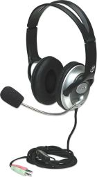 Manhattan Classic Stereo Headset Black/Silver