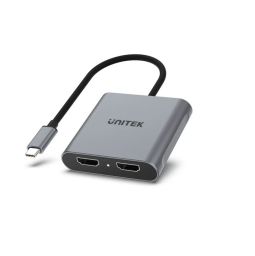 Unitek USB-C to Dual HDMI 4K Adapter Space Grey