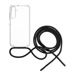 FIXED Pure Neck nyakba akasztahtó TPU gél tok  Samsung Galaxy A25 5G fekete FIXPUN-1261-BK