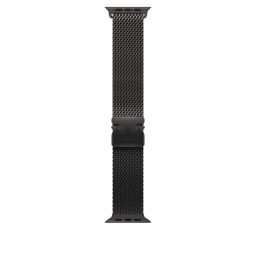 Apple Watch 49mm Loop: Medium Titanium Milanese Loop Black