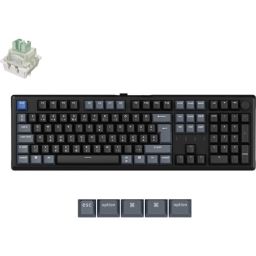 Keychron J5 HE 8K USB magyar Ultra-fast Lime Magnetic mechanikus billentyűzet fekete