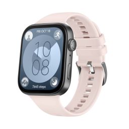 FIXED Sporty szilikon szíj Huawei Watch FIT 3 okosórákhoz, rózsaszín