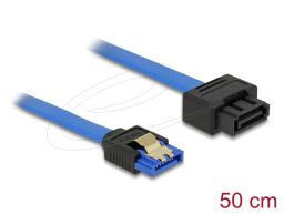 DeLock Extension cable SATA 6 Gb/s receptacle straight > SATA plug straight 50cm Blue