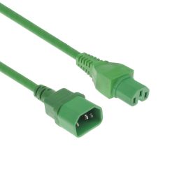 ACT Powercord C14 - C15 2m Green