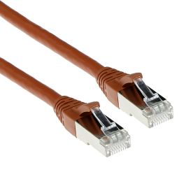ACT CAT6A S-FTP Patch Cable 1m Brown