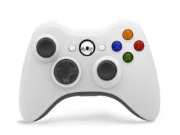 Vezeték nélküli Xbox 360/PC kompatibilis fehér kontroller (USB Adapterrel)
