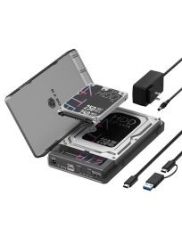 Raidsonic IB-3882MSCL-CU31 Clone and DockingStation for M.2 NVMe SSD and 2.5