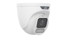 Uniview Easystar Colorhunter 8MP OwlView Wise-ISP turret dómkamera, 4mm fix objektívvel, mikrofonnal