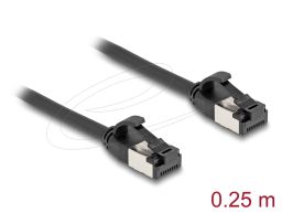 DeLock CAT8.1 U-FTP Patch Cable 0,25m Black