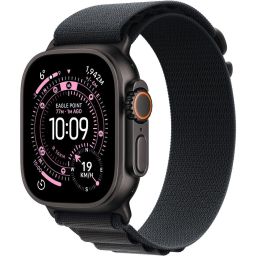Apple Watch Ultra 3 Cellular 49mm Black Titanium Case with Black Alpine Loop Medium