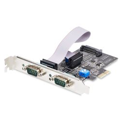 Startech 2-Port Serial PCIe Card, Dual-Port PCI Express to RS232/RS422/RS485 (DB9) Serial Card