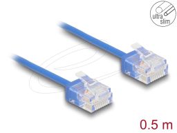 DeLock CAT6 U-UTP Patch Cable 0,5m Blue