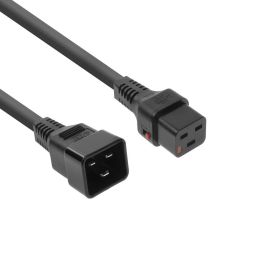 ACT Powercord C19 IEC Lock - C20 3m Black
