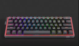 Redragon Fizz Pro black, wired&2.4G&BT mechanical Keyboard, RGB, blue switch Black HU