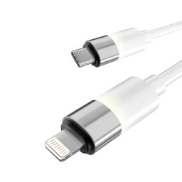 Avax CB315 GLOWY USB-C - Lightning cable 2m White