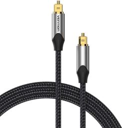 Vention Toslink optical audio cable braided 5m Black/Grey