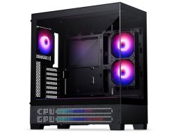 PHANTEKS XT View ATX ház, LED Matrix, Edzett üveg, DRGB, Fekete