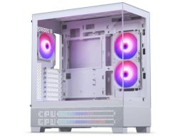 PHANTEKS XT View ATX ház, LED Matrix, Edzett üveg, DRGB, Fehér