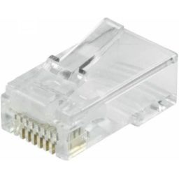 Logilink RJ45 modular plug Cat.6 unshielded pass through 50 pcs