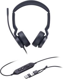 Yealink UH44 Dual Teams USB-C/A Headset Black