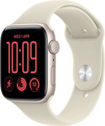 Apple Watch SE3 (2026) GPS 40mm Starlight Aluminium Case with Sand Sport Band S/M