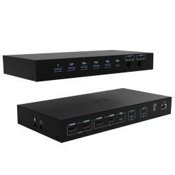 I-TEC USB-C KVM Dock PRO for Three Hosts Dual Video, with 2x Power Delivery max 92W