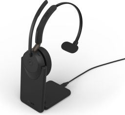Jabra Evolve3 65 MS Mono Link 390c Wireless Bluetooth Headset + Stand Black