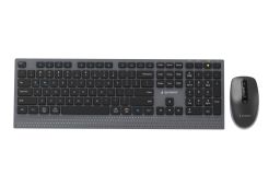 Gembird KBS-WPS-02 Dual-Mode Slim Wireless Bluetooth Keyobard Combo Black US