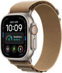 Apple Watch Ultra 4 Cellular 49mm Natural Titanium Case with Desert Alpine Loop L