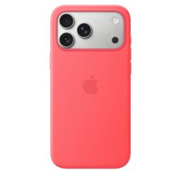 Apple iPhone 17 Pro Max Silicone Case with MagSafe Bright Guava