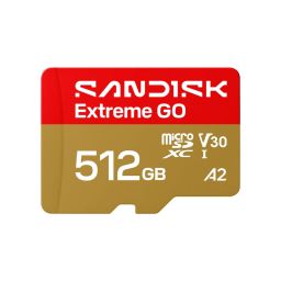 Sandisk 512GB microSDXC Extreme GO UHS-I U3 V30 A2 adapter nélkül