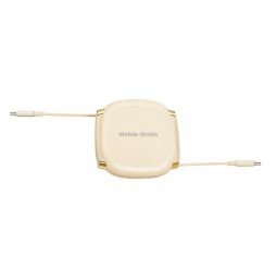 Mobile Origin Mobile Origin 100W Retractable Cable Box USB-C to USB-C CB7 Beige