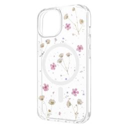 FIXED MagBloom Apple iPhone 15 készülékhez, rózsaszín szilva színű