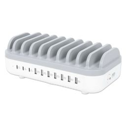 Manhattan 10-portos USB3.0 HUB White/Grey