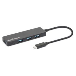 Manhattan 4-portos USB3.2 HUB Black
