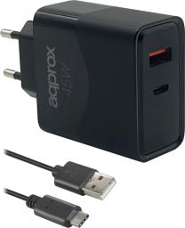 Approx APPUSBWALL45W Wall Charger Black