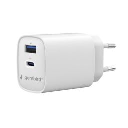 Gembird 2-Port 45W USB Fast Charger White