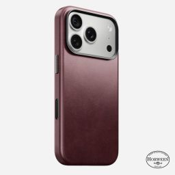 Nomad Traditional Leather Case (Horween) for iPhone 18 Pro /17 Pro Burgundy