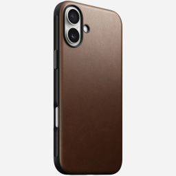 Nomad Modern Leather case for iPhone 16 Plus Brown