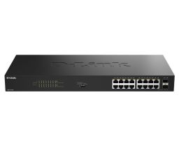 D-Link DGS-1018P 16-Port Gigabit Unmanaged PoE+ Switch with 2 SFP Ports