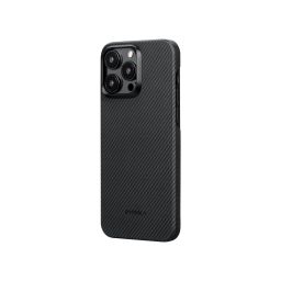 Pitaka MagEZ 4 600D case for iPhone 15 Pro Black/Grey Twill