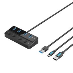Vention CHWBF 4-portos USB3.0 HUB Black