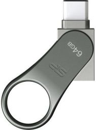 Pendrive 64GB Silicon Power C80 szürke USB3.0