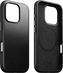 Nomad Modern Leather Horween iPhone 16 Pro Max case Black