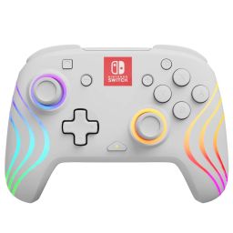 PDP Afterglow Wave Wireless Controller for Nintendo Switch White