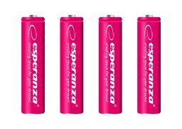 Esperanza 1000mAh AAA Ni-MH akkumulátor 4db/csomag Red